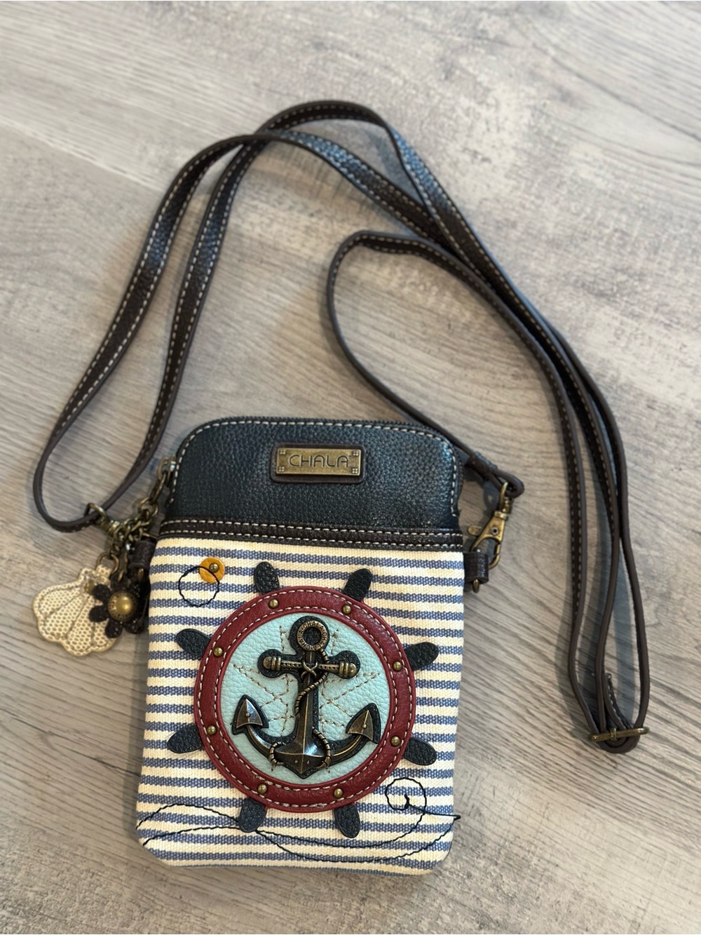 CHALA Anchor Nautical Cell Phone Crossbody Bag – 2 Straps